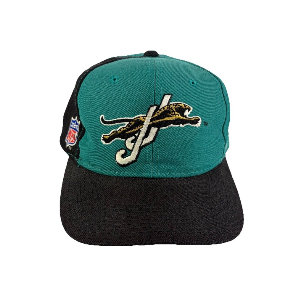 Vintage 90s Jacksonville Jaguars Sports Specialties Cap Hat Snapback Teal Pro